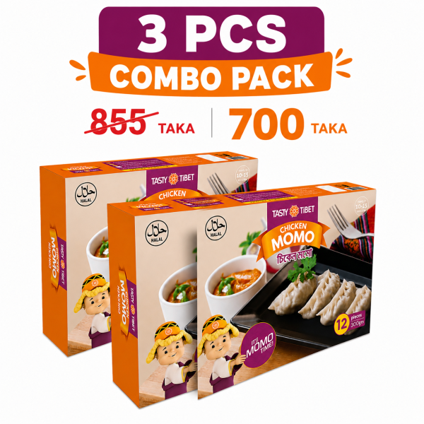 Tasty Tibet Chicken Momo-300gm(3 Pack)Combo Pack
