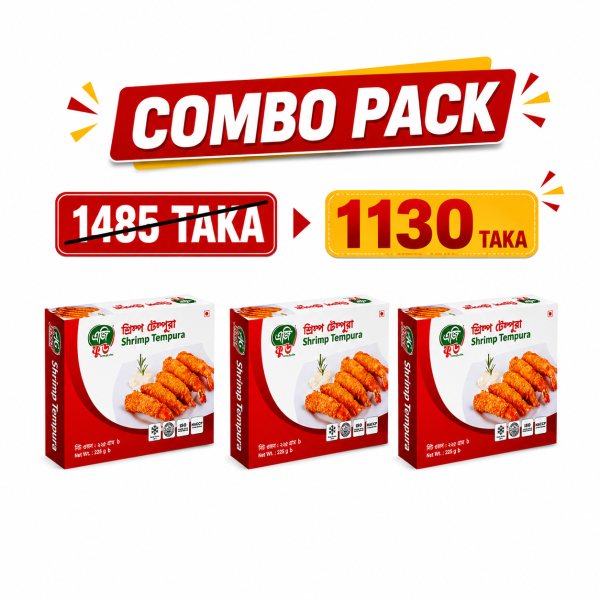 AG Food Shrimp Tempura-225gm(3 pack) Combo Pack