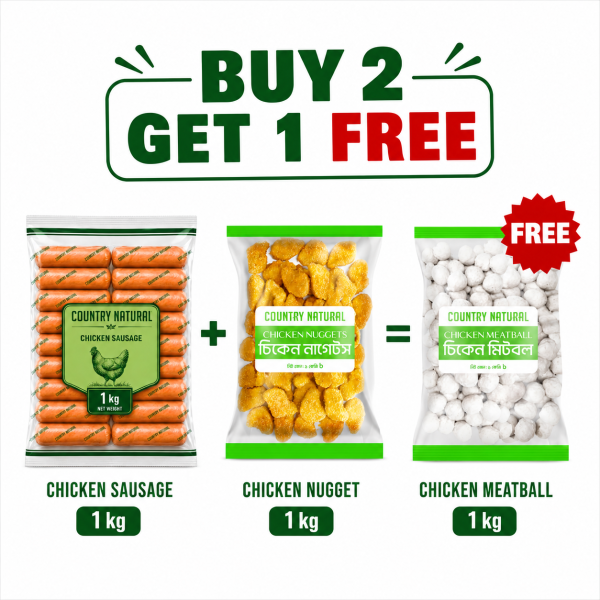 Buy 2 Get 1 Free Chicken Sausage, Nugget & Meatball Free