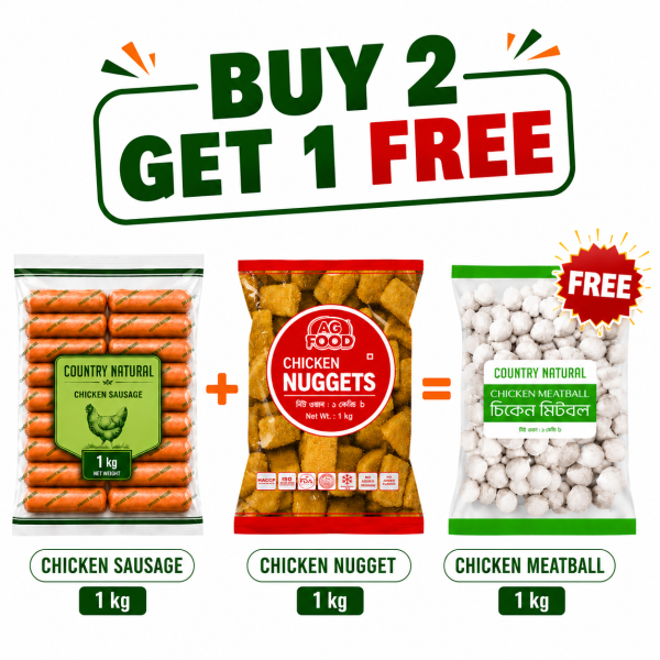 Buy 2 Get 1 Free Chicken Sausage, Nugget & Meatball Free