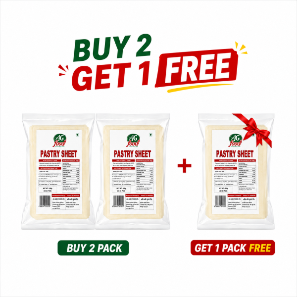 Buy 2 Pack 500gm Pastry Sheet & Get 1 Pack Free